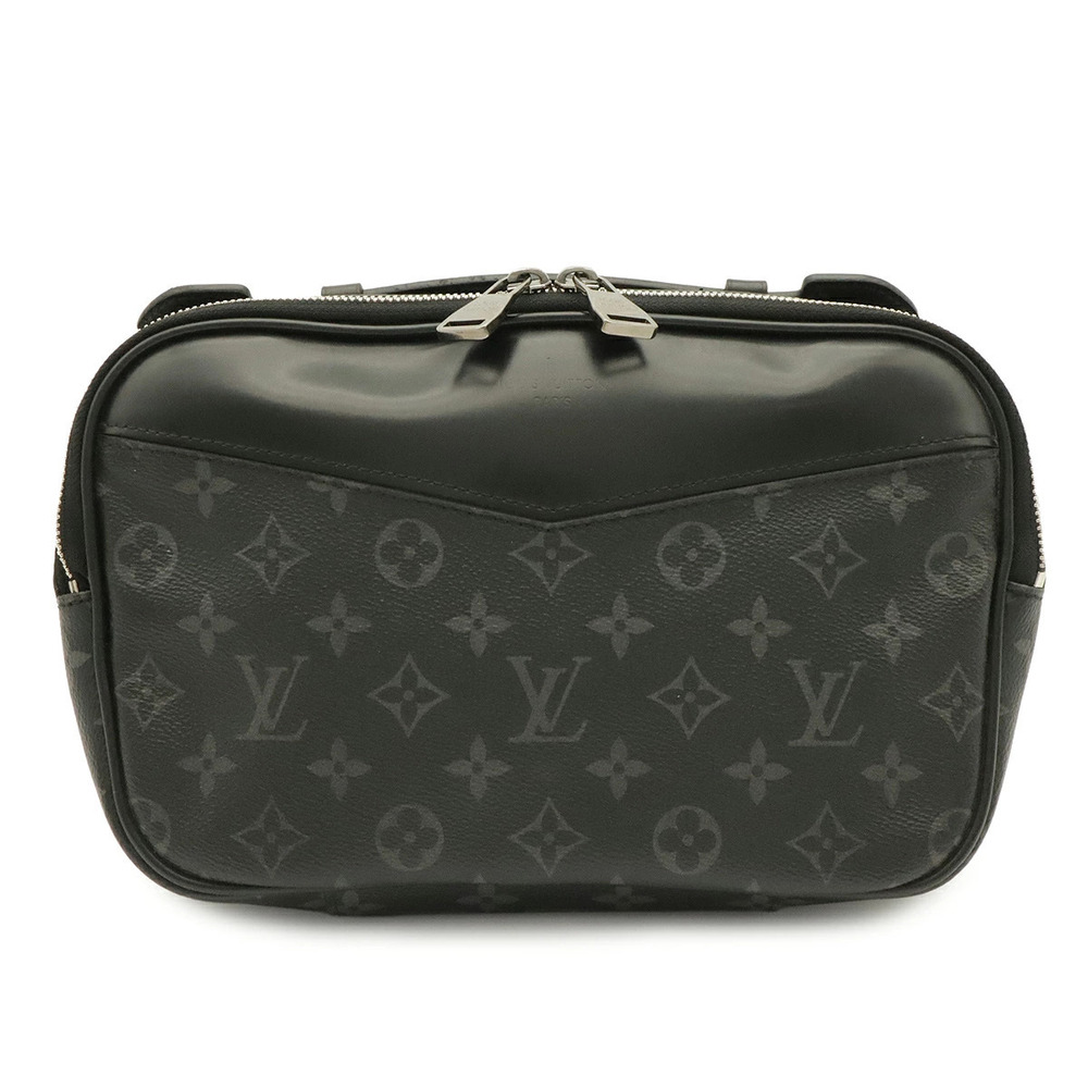 LOUIS VUITTON Monogram Eclipse Black Bum Bag Body Waist Pouch Clutch